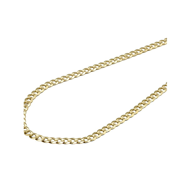 Authentic 10k Solid  Yellow Gold 3.5mm D/cut Cuban Link Chain Necklace 